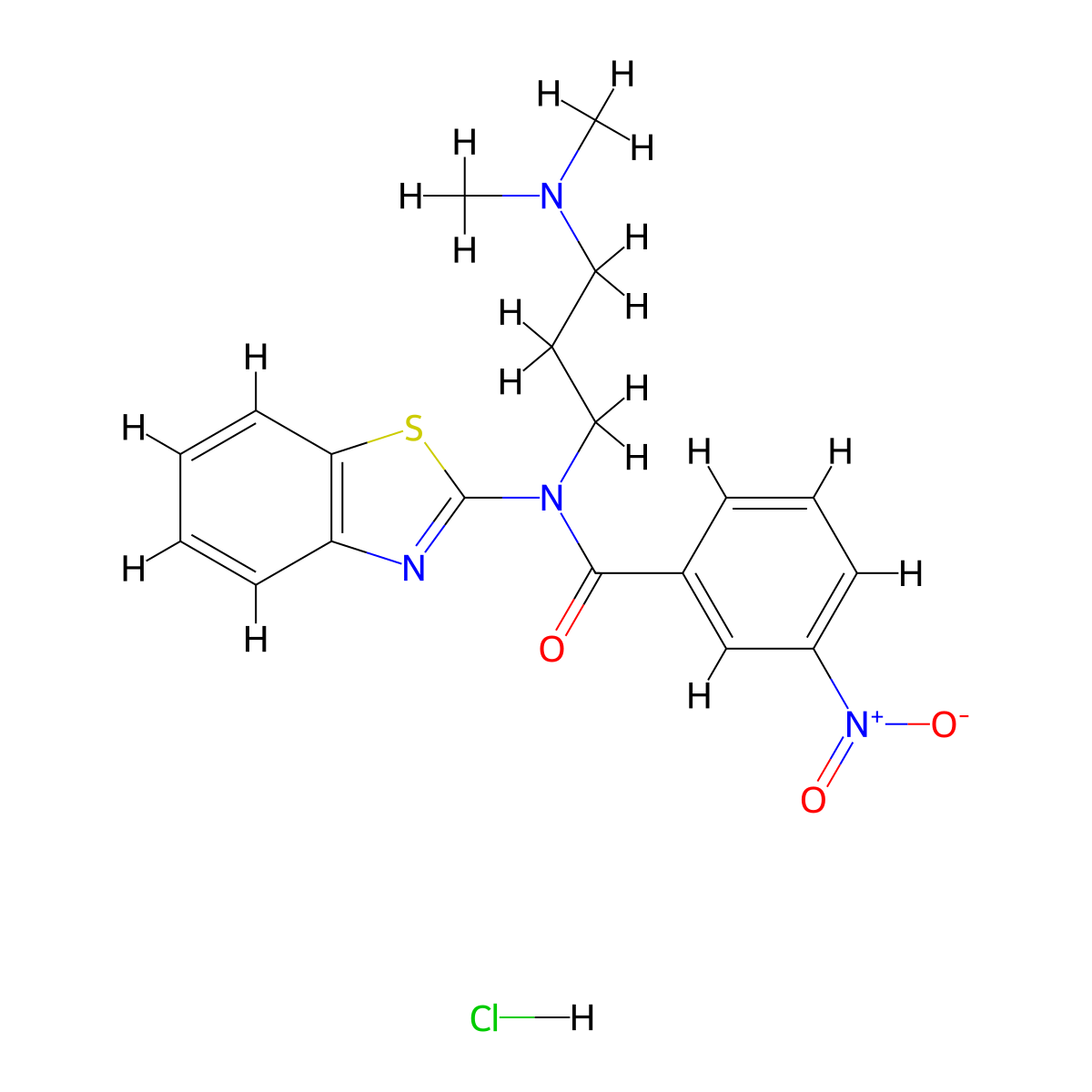 N-(benzo[d]thiazol-2-yl)-N-(3-(dimethylamino)propyl)-3-nitrobenzamide hydrochloride molecular structure, CAS 1215814-41-7