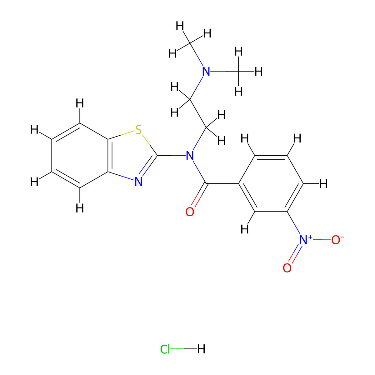 N-(benzo[d]thiazol-2-yl)-N-(2-(dimethylamino)ethyl)-3-nitrobenzamide hydrochloride molecular structure, CAS 1215833-09-2