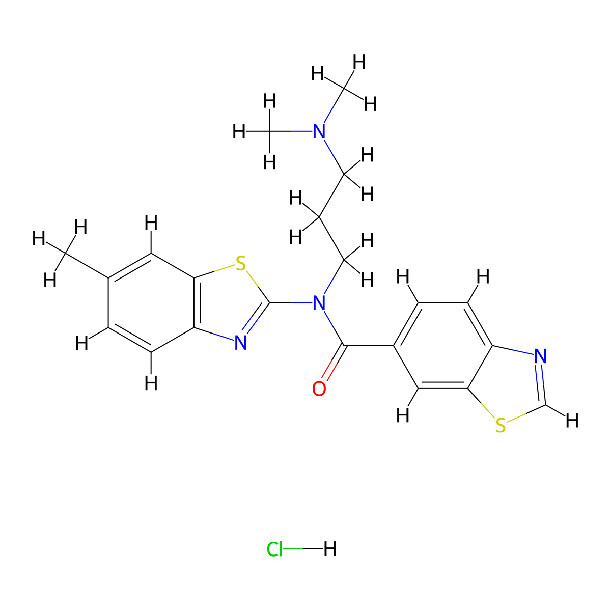 N-(3-(dimethylamino)propyl)-N-(6-methylbenzo[d]thiazol-2-yl)benzo[d]thiazole-6-carboxamide hydrochloride molecular structure, CAS 1215836-26-2
