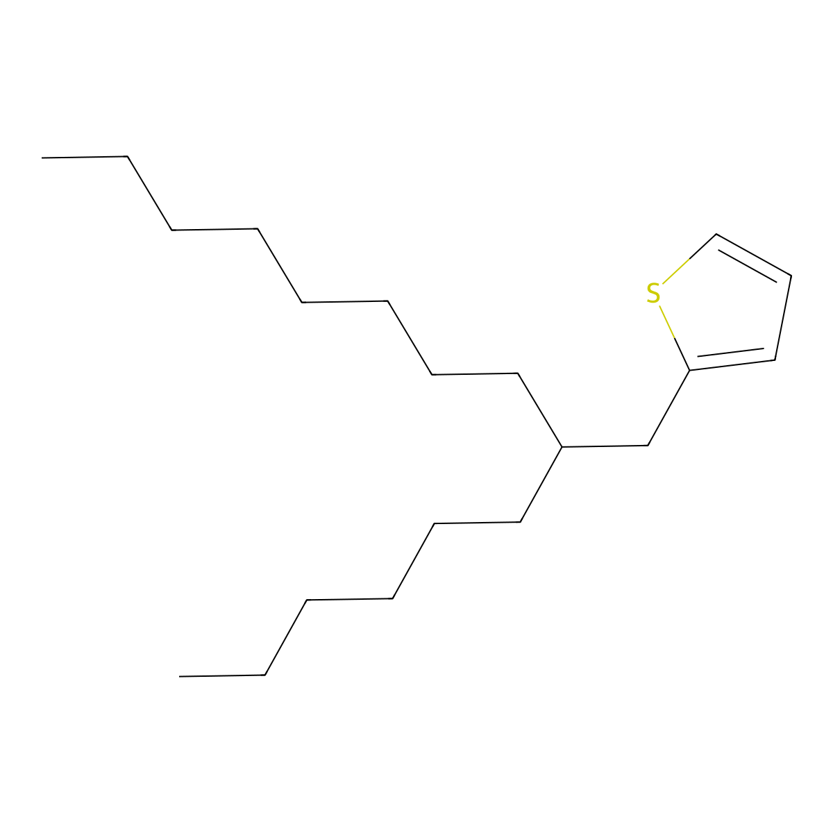 2-(2-Hexyldecyl)thiophene molecular structure, CAS 1215857-68-3