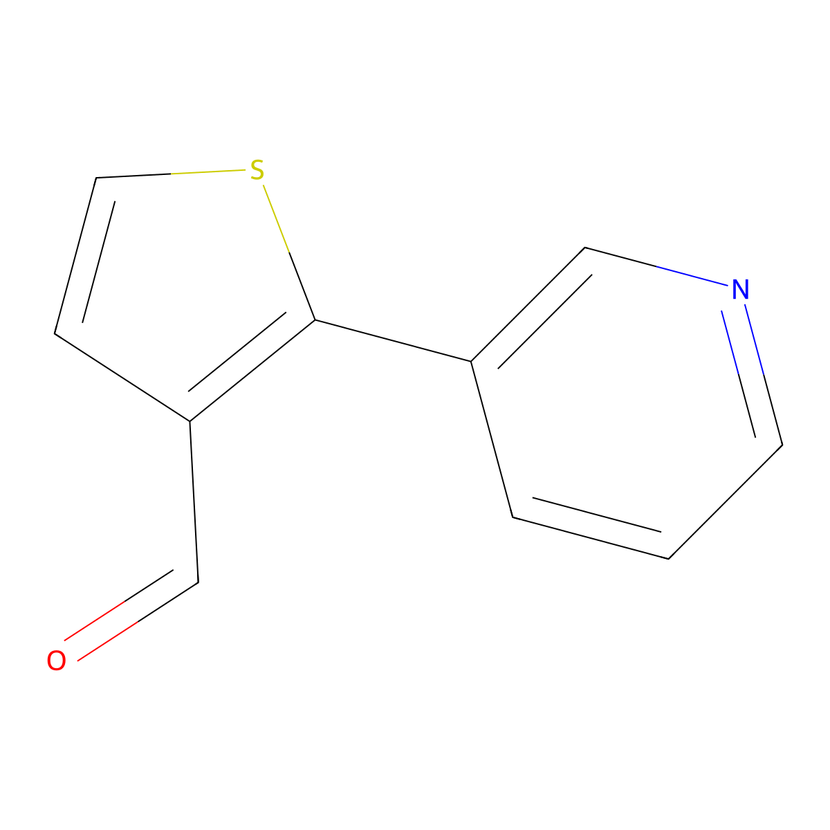 2-(Pyridin-3-yl)thiophene-3-carbaldehyde molecular structure, CAS 1215859-15-6
