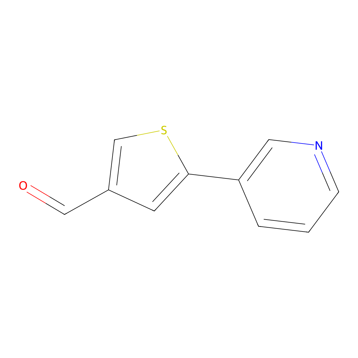5-(Pyridin-3-YL)thiophene-3-carbaldehyde molecular structure, CAS 1215859-26-9