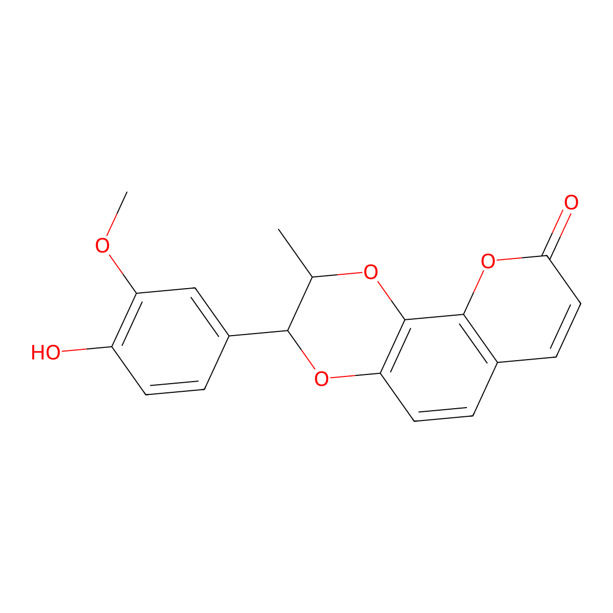 6-Demethoxy-9'-deoxycleomiscosin A molecular structure, CAS 121587-18-6