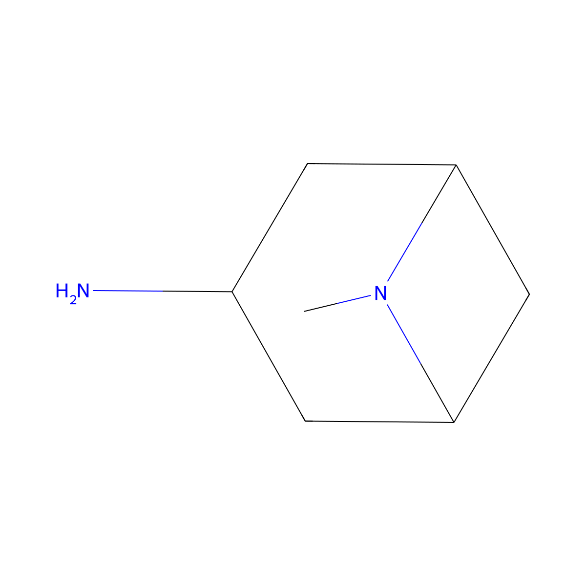 6-Methyl-6-azabicyclo[3.1.1]heptan-3-amine molecular structure, CAS 1215899-91-4