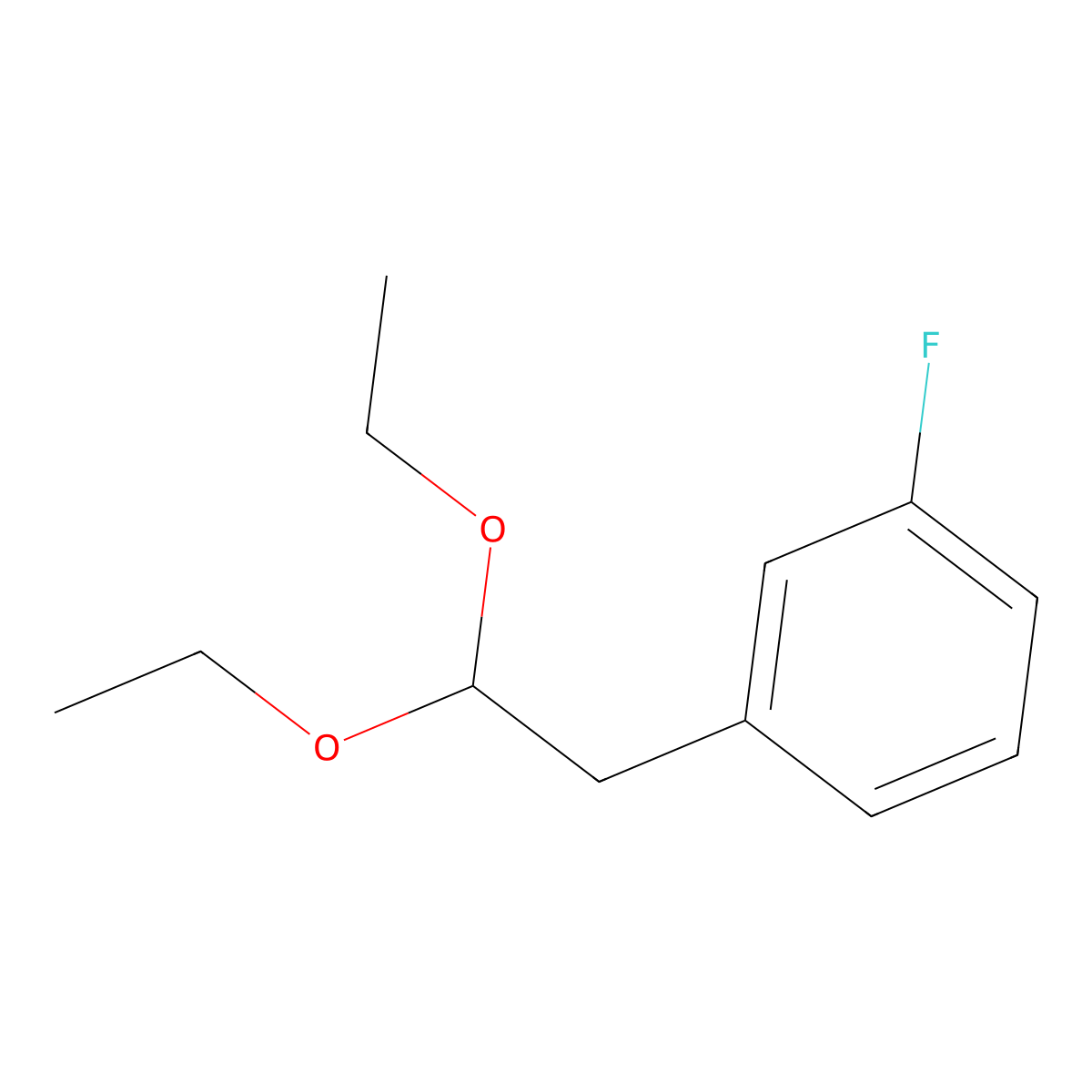 1-(2,2-Diethoxyethyl)-3-fluorobenzene molecular structure, CAS 1215900-66-5