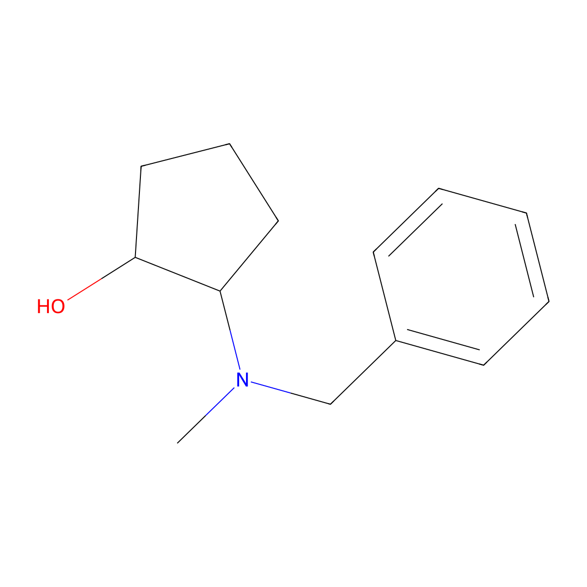 2-[Benzyl(methyl)amino]cyclopentan-1-ol molecular structure, CAS 1215901-02-2