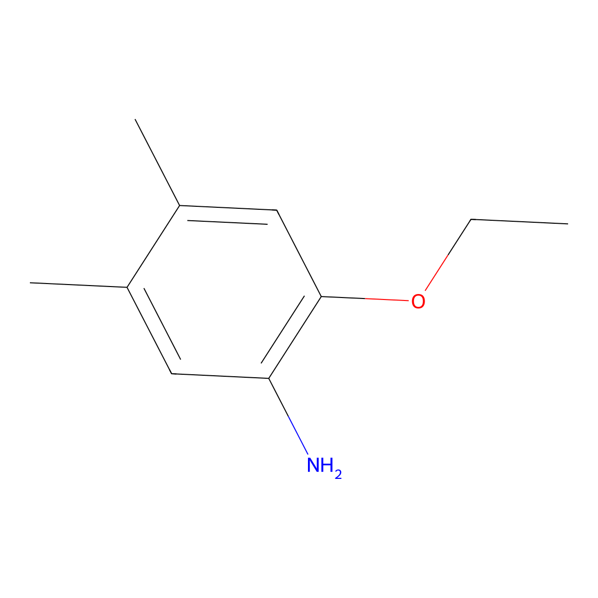 2-Ethoxy-4,5-dimethylaniline molecular structure, CAS 1215901-89-5