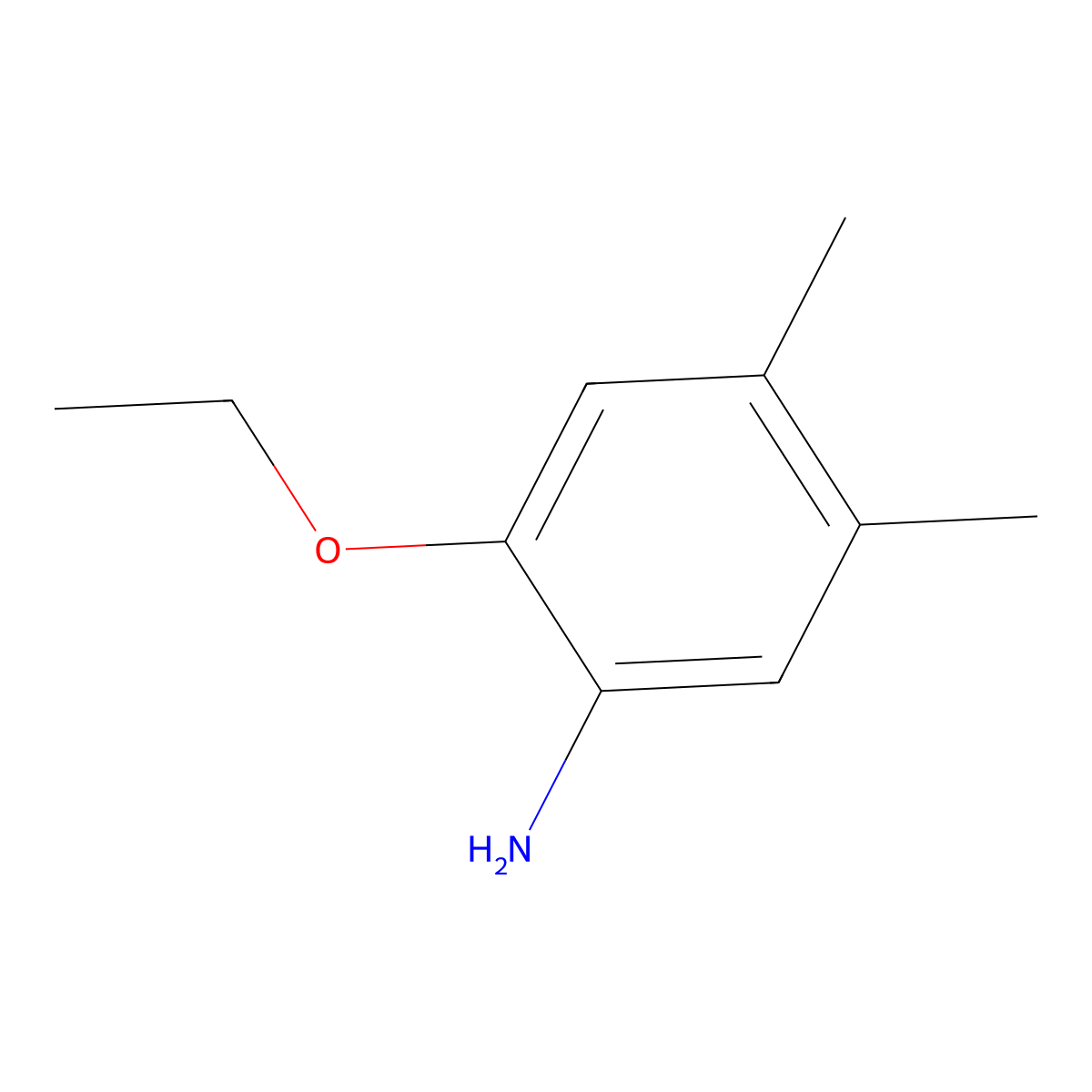 2-Ethoxy-4,5-dimethylaniline molecular structure, CAS 1215901-89-5