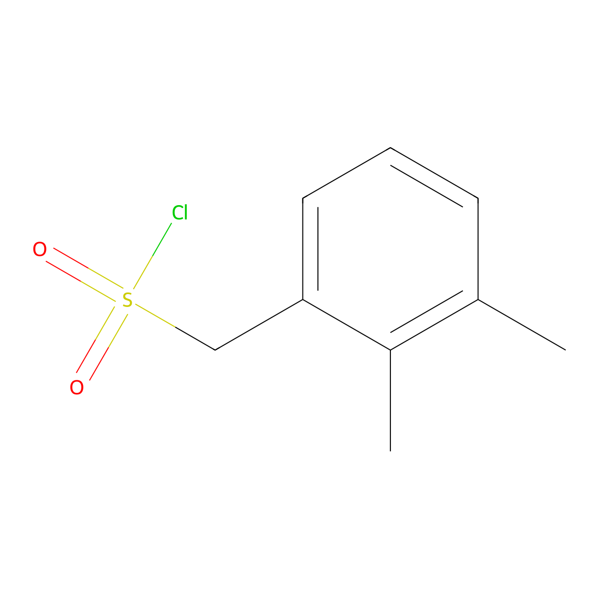(2,3-Dimethylphenyl)methanesulfonyl chloride molecular structure, CAS 1215922-05-6