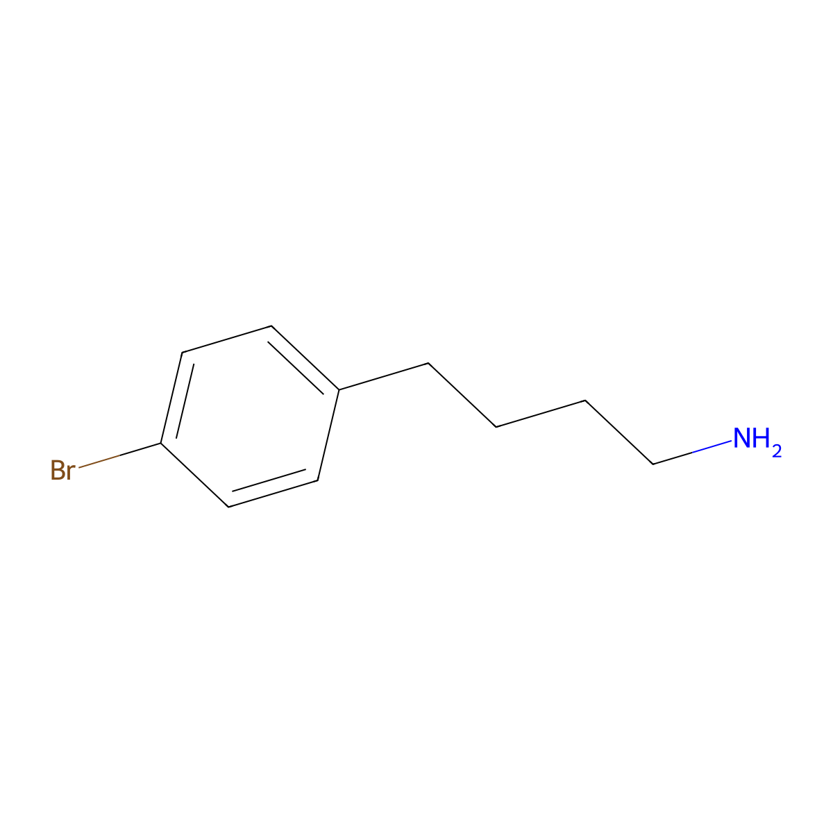 4-Bromo-benzenebutanamine molecular structure, CAS 1215926-90-1