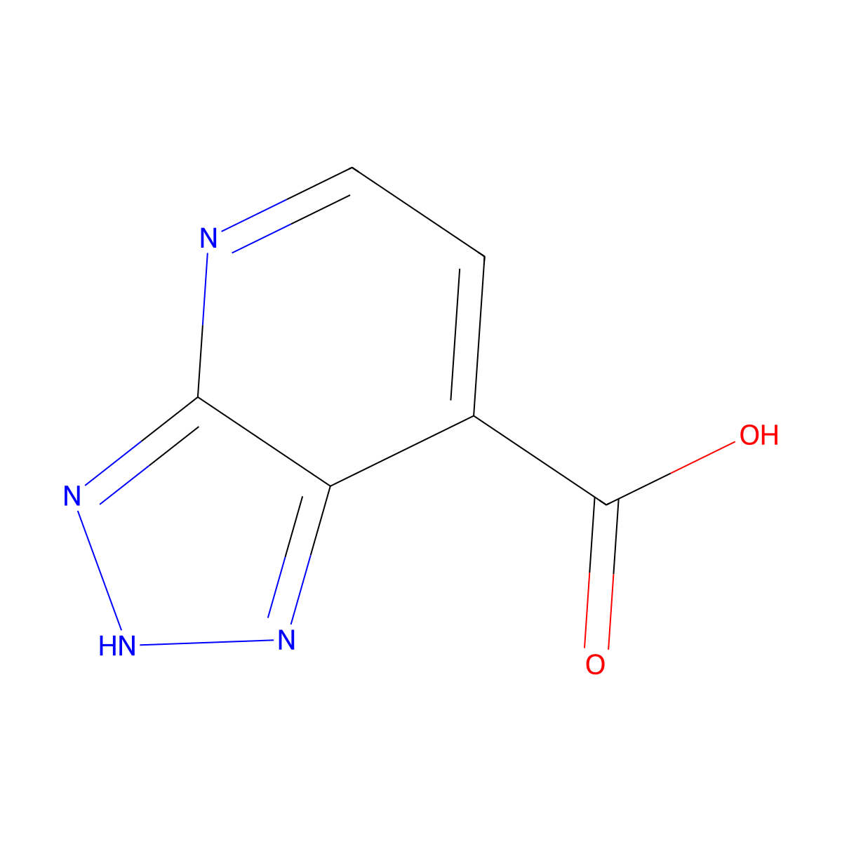 1H-[1,2,3]triazolo[4,5-b]pyridine-7-carboxylic acid molecular structure, CAS 1215940-71-8