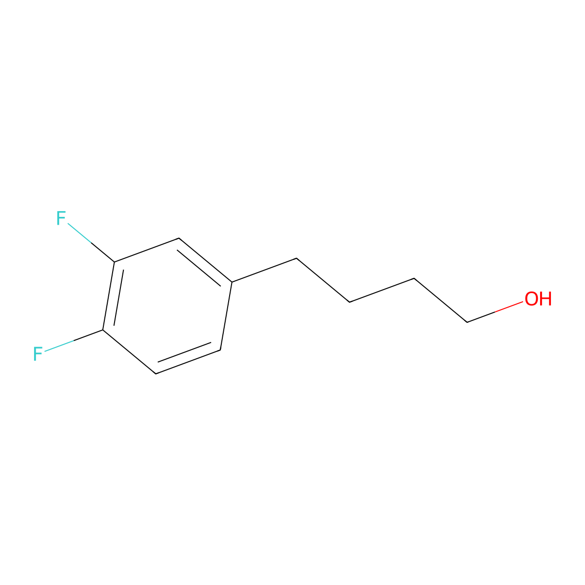 3,4-Difluoro-benzenebutanol molecular structure, CAS 1215948-69-8