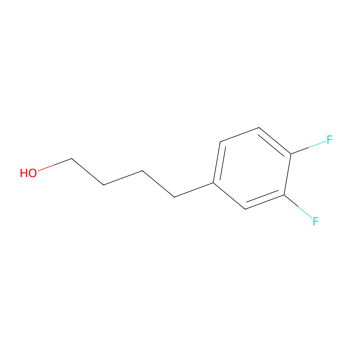3,4-Difluoro-benzenebutanol molecular structure, CAS 1215948-69-8