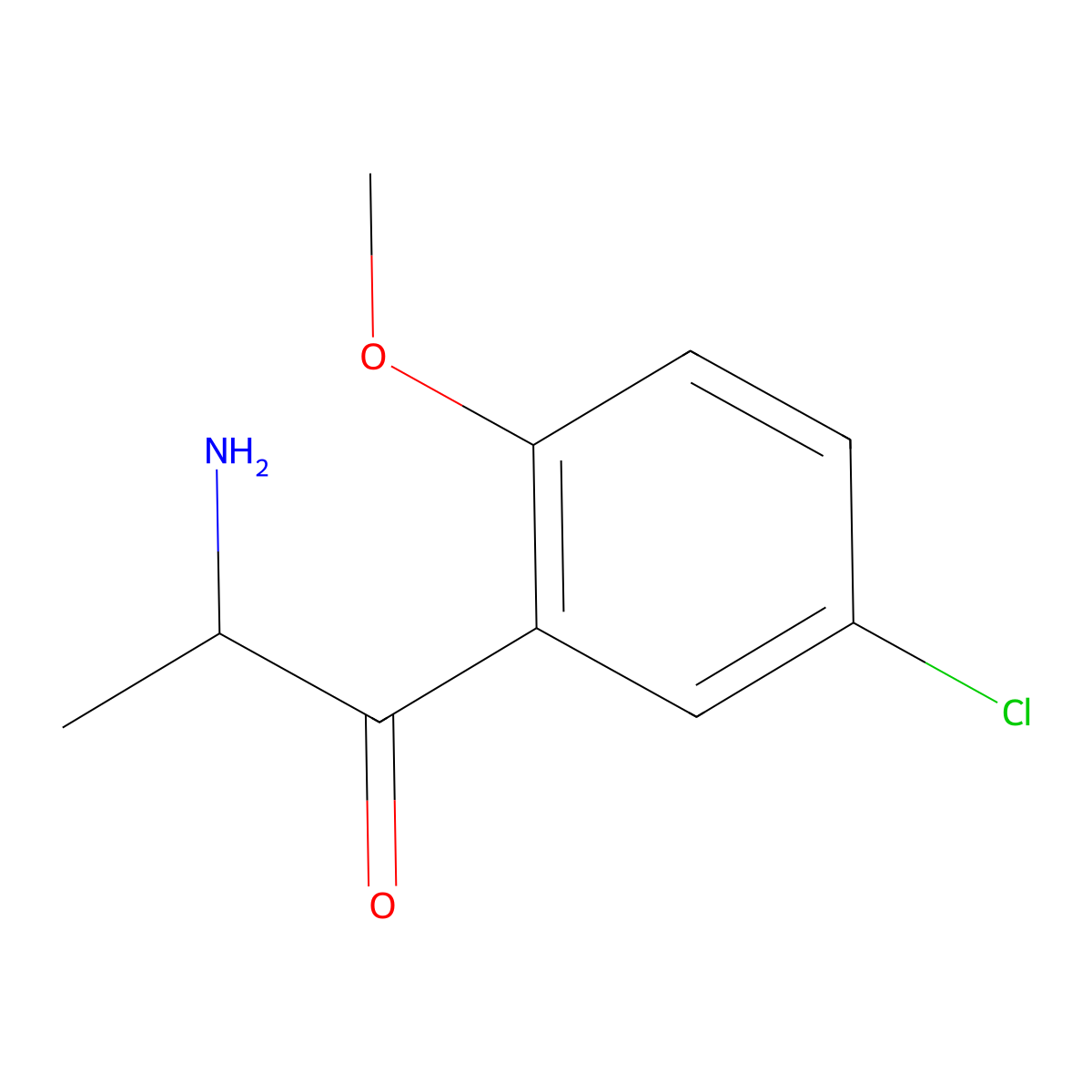 2-Amino-1-(5-chloro-2-methoxyphenyl)propan-1-one molecular structure, CAS 1215952-94-5