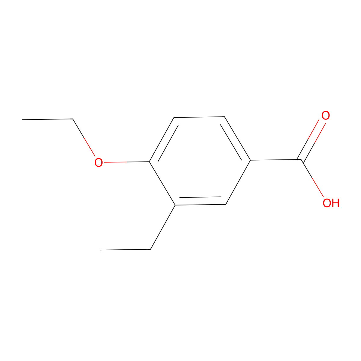 4-Ethoxy-3-ethylbenzoic acid molecular structure, CAS 1215955-00-2