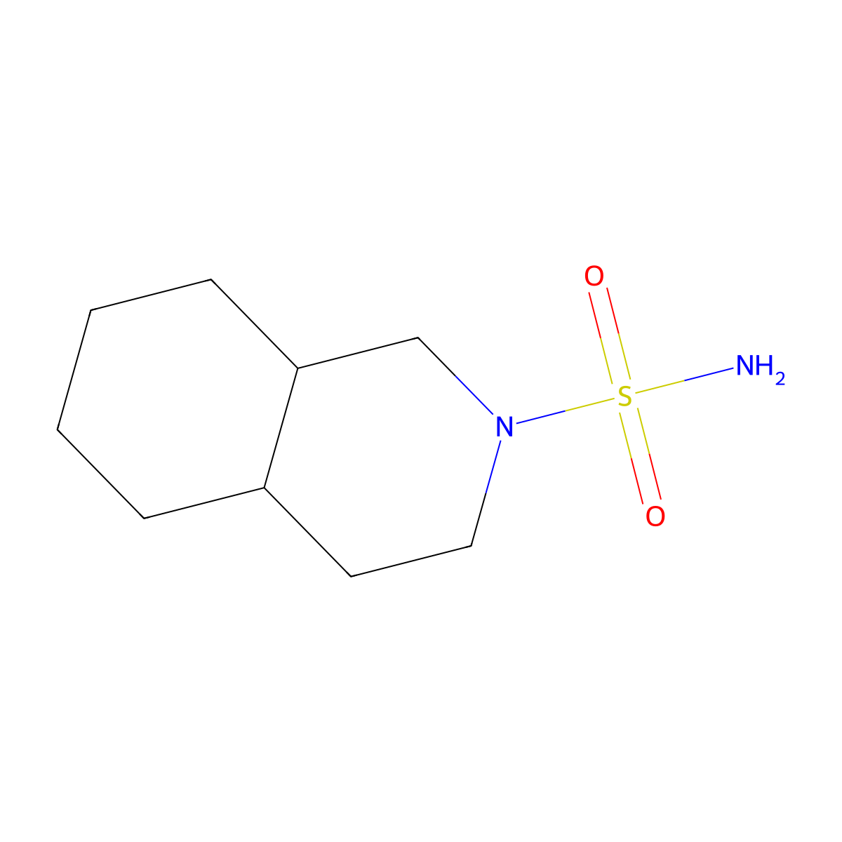Decahydroisoquinoline-2-sulfonamide molecular structure, CAS 1215963-49-7