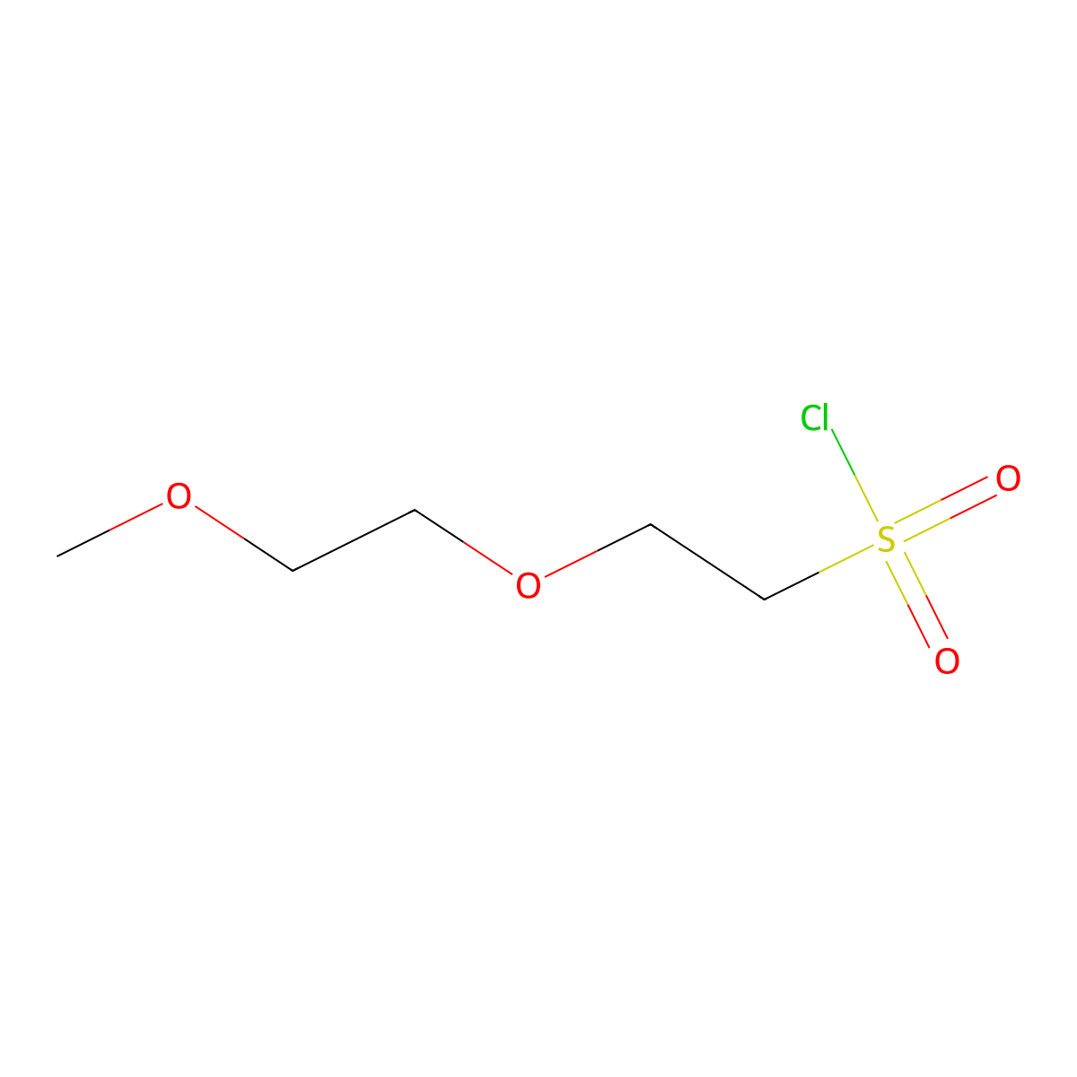 2-(2-Methoxyethoxy)ethane-1-sulfonyl chloride molecular structure, CAS 1215974-61-0