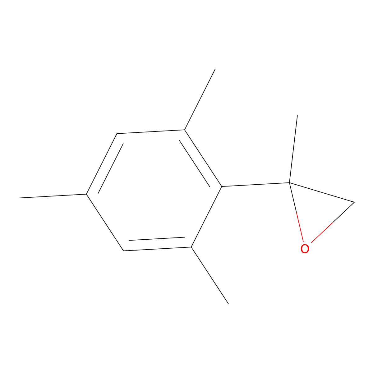 2-Methyl-2-(2,4,6-trimethylphenyl)oxirane molecular structure, CAS 1215991-87-9