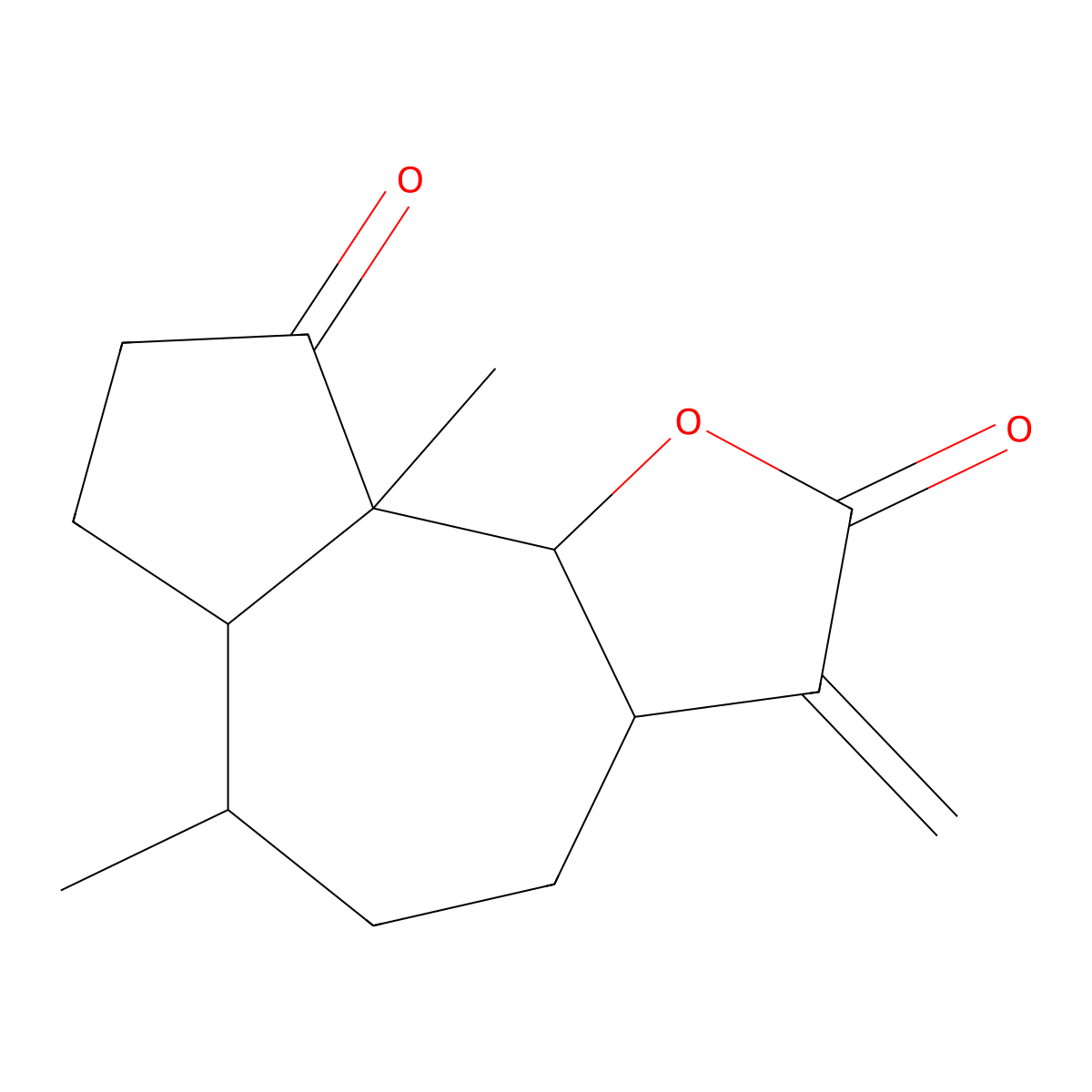 Damsin molecular structure, CAS 1216-42-8