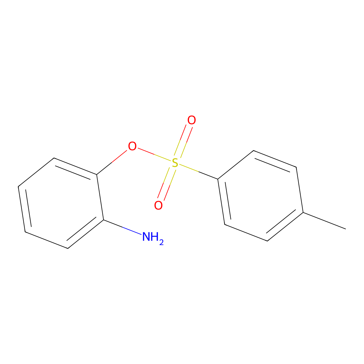 2-Aminophenyl 4-methylbenzene-1-sulfonate molecular structure, CAS 1216-96-2
