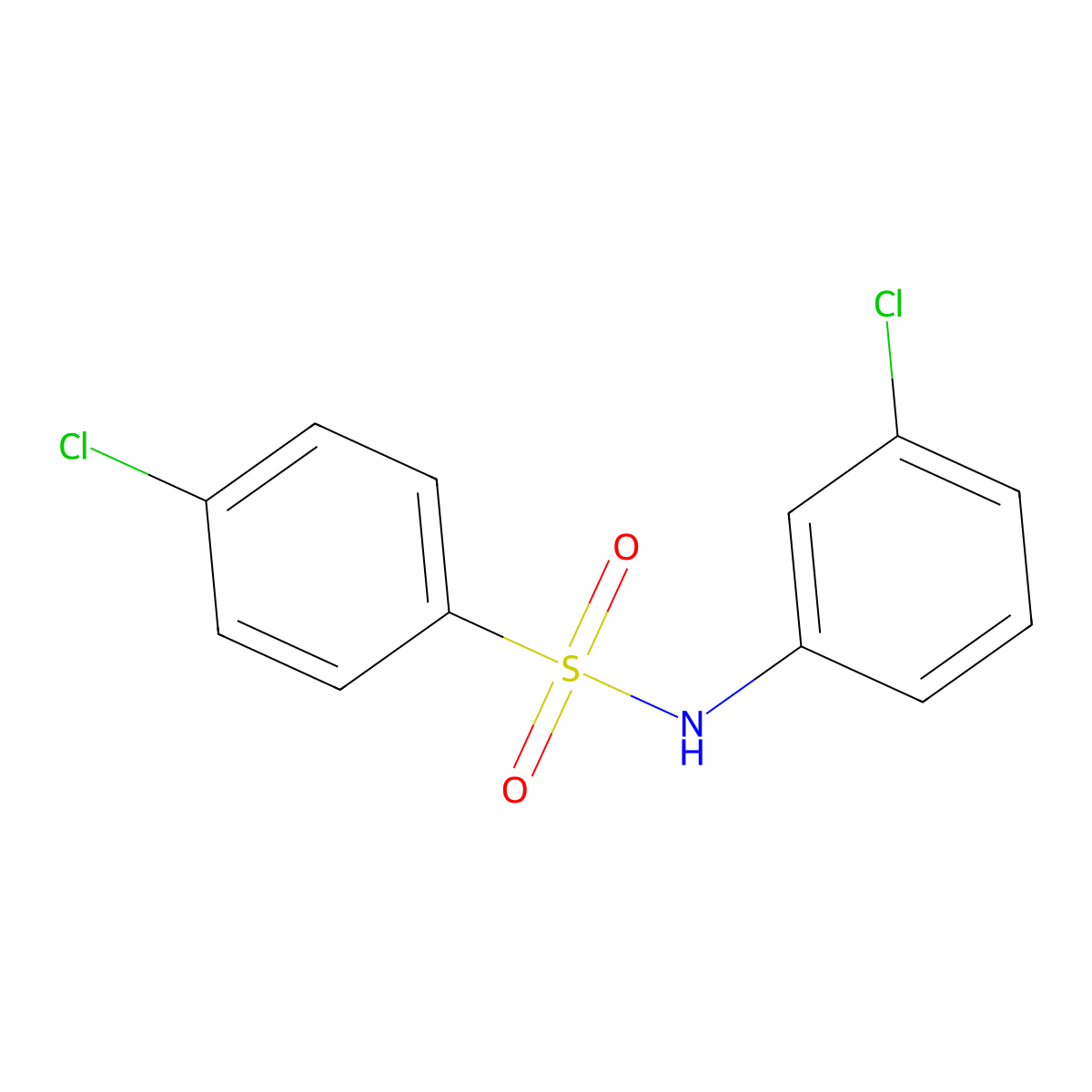 3',4-Dichlorobenzenesulfonanilide molecular structure, CAS 1216-98-4