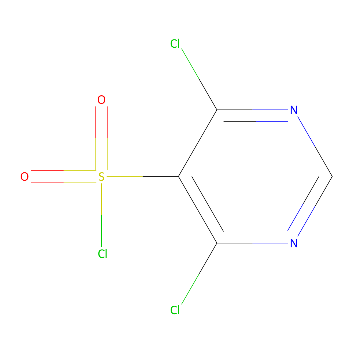 4,6-Dichloropyrimidine-5-sulfonyl chloride molecular structure, CAS 1216003-03-0