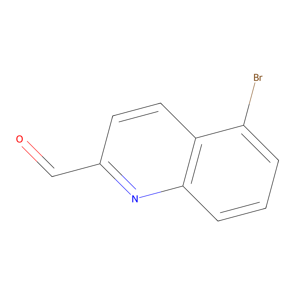 5-Bromoquinoline-2-carbaldehyde molecular structure, CAS 1216005-48-9