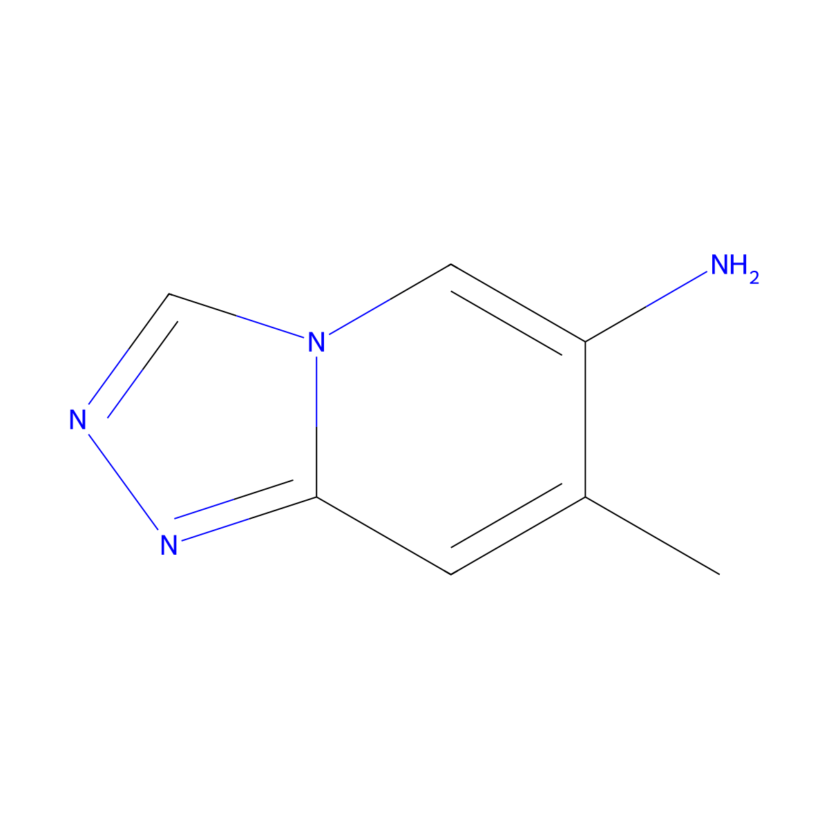 7-Methyl-[1,2,4]triazolo[4,3-a]pyridin-6-amine molecular structure, CAS 1216012-01-9