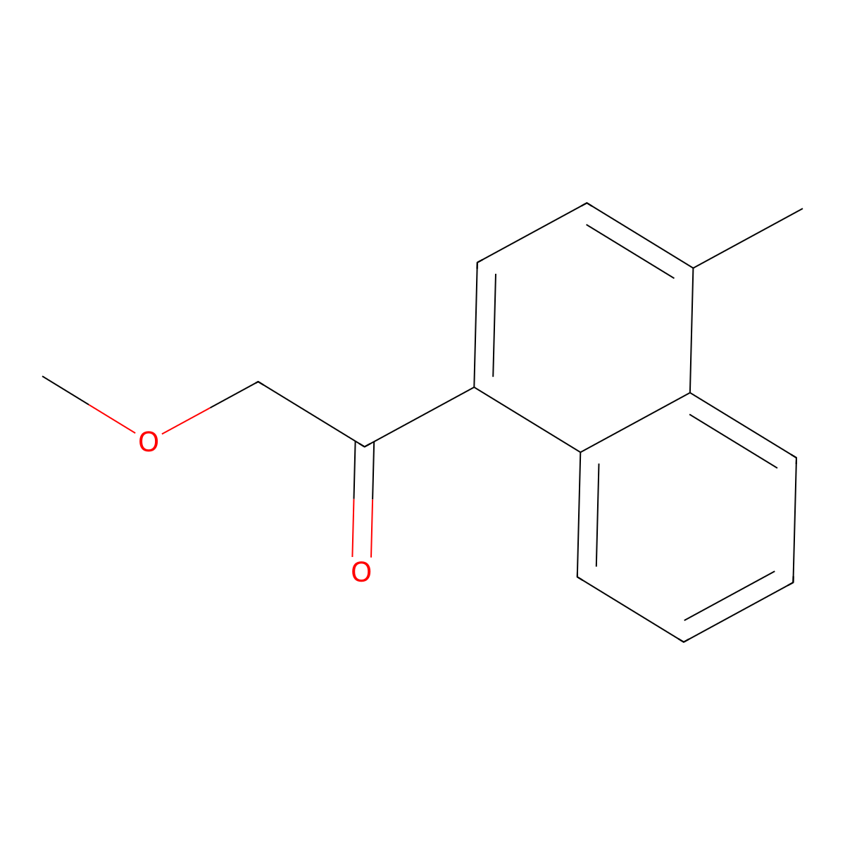 2-Methoxy-1-(4-methyl-1-naphthalenyl)ethanone molecular structure, CAS 1216018-38-0