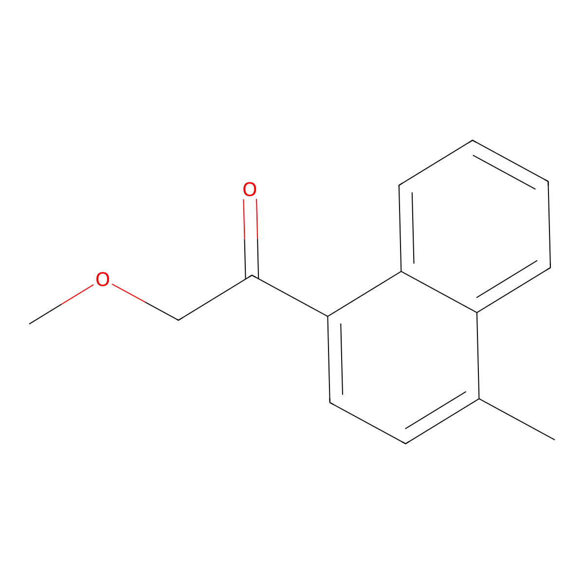 2-Methoxy-1-(4-methyl-1-naphthalenyl)ethanone molecular structure, CAS 1216018-38-0
