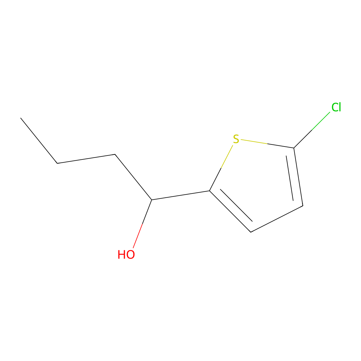 1-(5-Chloro-2-thienyl)-1-butanol molecular structure, CAS 1216048-84-8