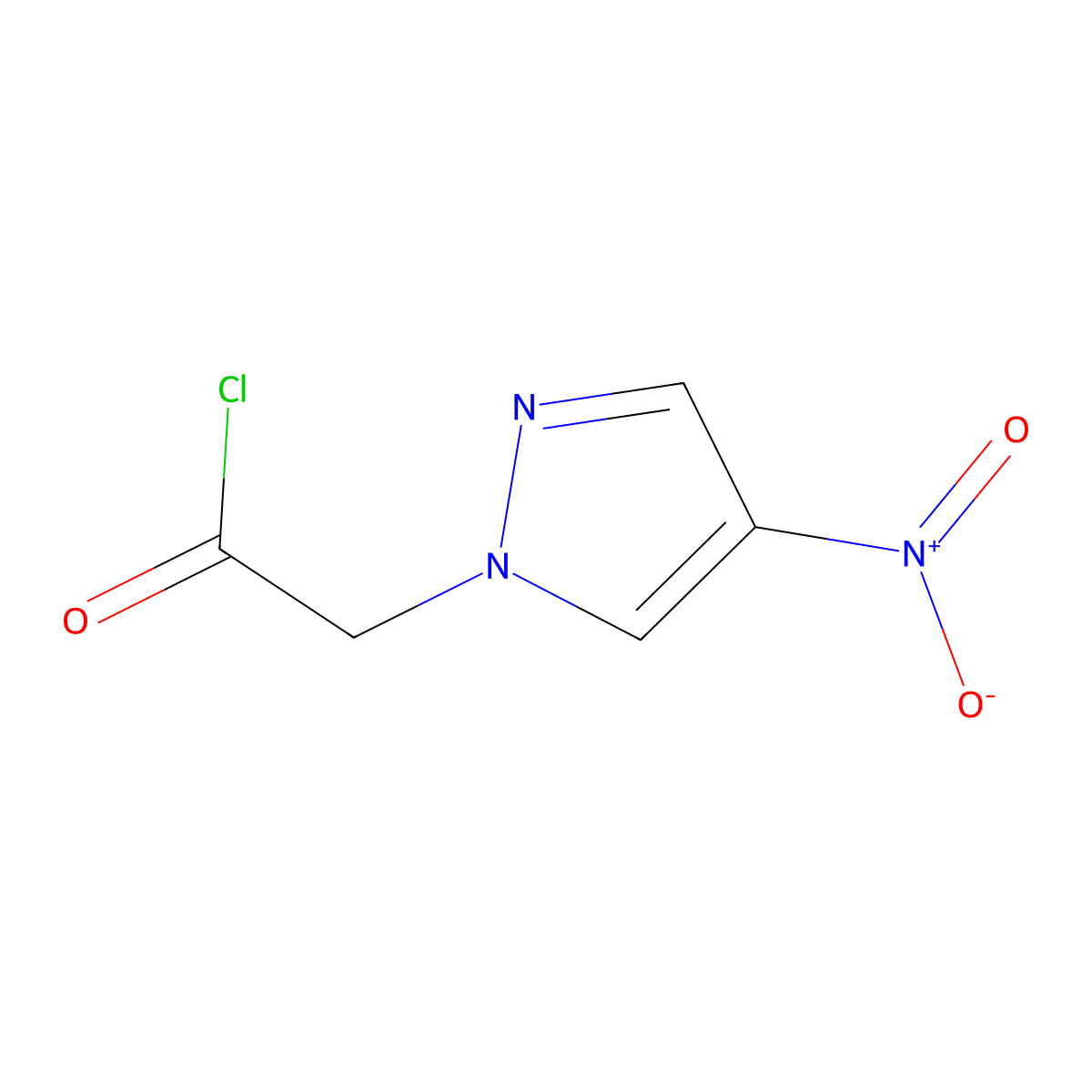2-(4-Nitro-1h-pyrazol-1-yl)acetyl chloride molecular structure, CAS 1216050-54-2