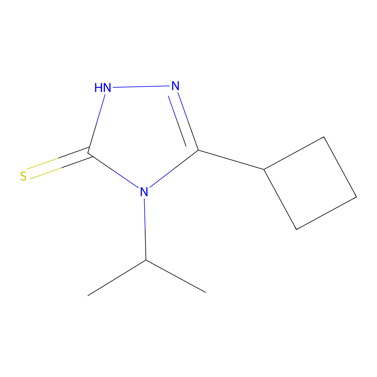 5-Cyclobutyl-4-(propan-2-YL)-4H-1,2,4-triazole-3-thiol molecular structure, CAS 1216056-78-8