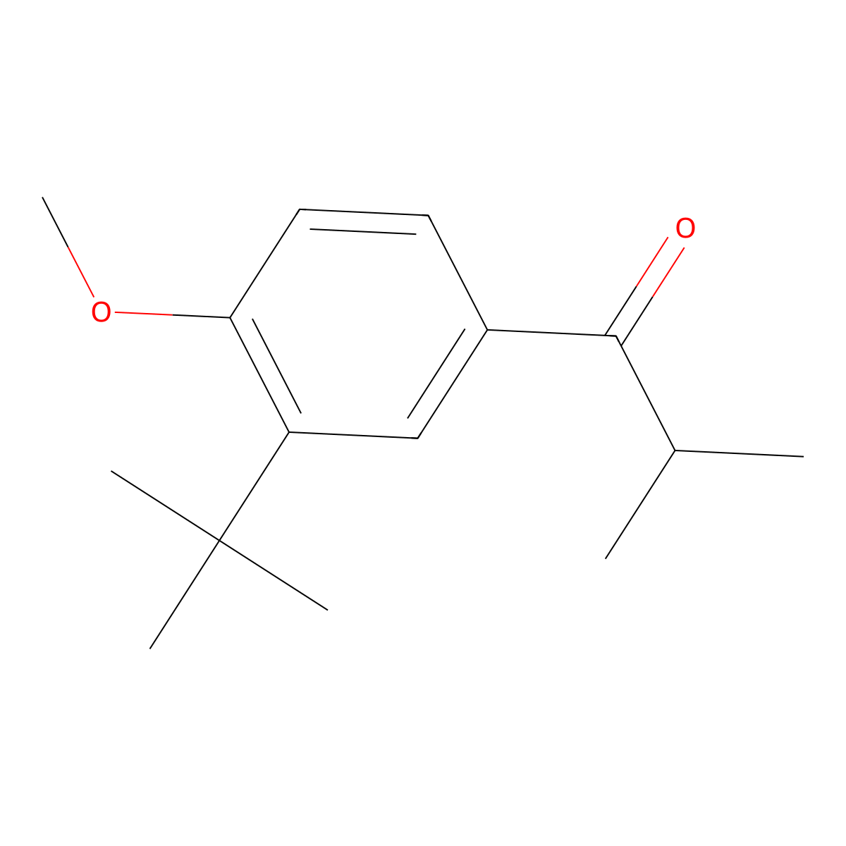 1-[3-(1,1-Dimethylethyl)-4-methoxyphenyl]-2-methyl-1-propanone molecular structure, CAS 1216063-10-3