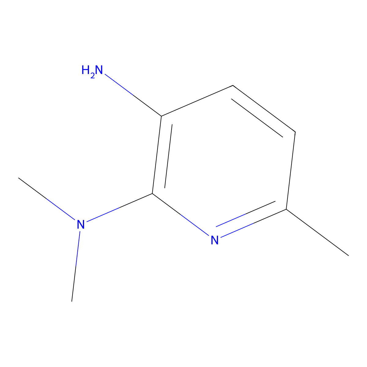 N2,N2,6-trimethylpyridine-2,3-diamine molecular structure, CAS 1216063-73-8