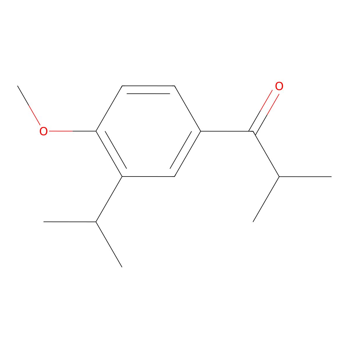 1-(3-Isopropyl-4-methoxyphenyl)-2-methylpropan-1-one molecular structure, CAS 1216064-92-4