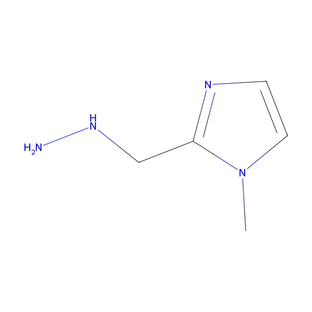 2-(hydrazinylmethyl)-1-methyl-1H-imidazole molecular structure, CAS 1216072-46-6