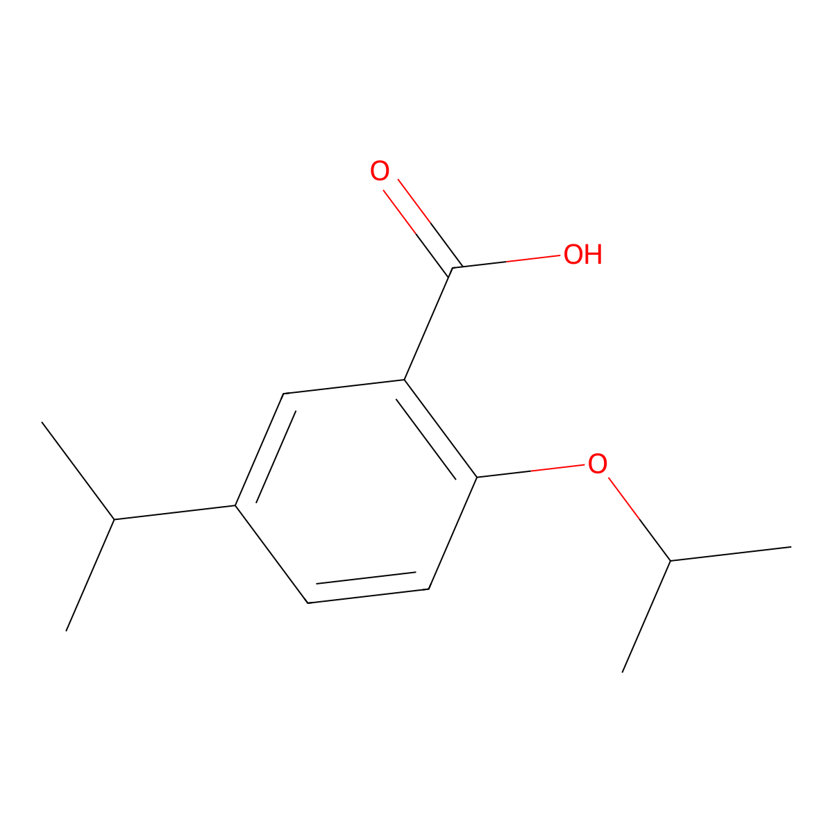2-Isopropoxy-5-isopropylbenZoic acid molecular structure, CAS 1216080-88-4