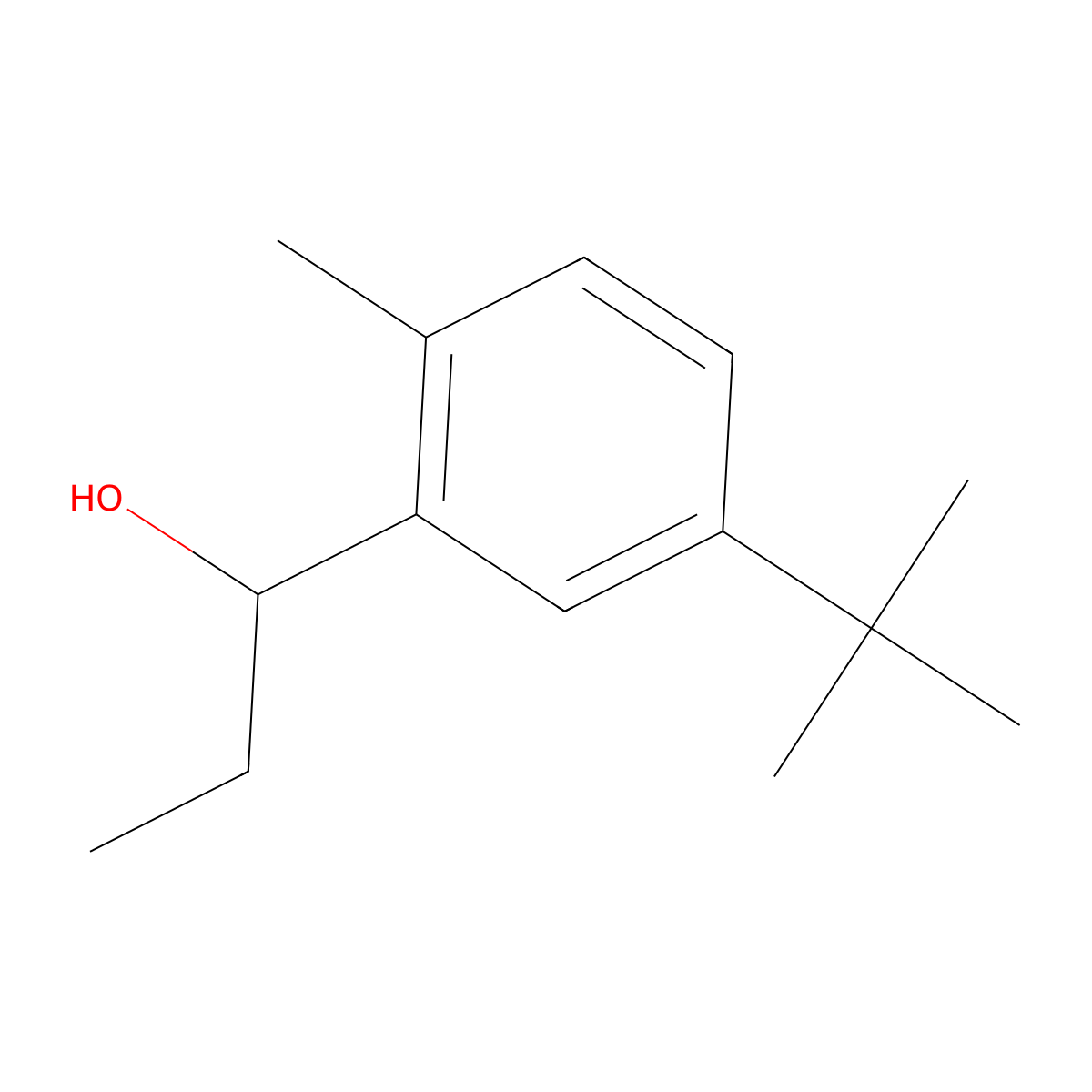1-(5-(Tert-butyl)-2-methylphenyl)propan-1-ol molecular structure, CAS 1216085-08-3