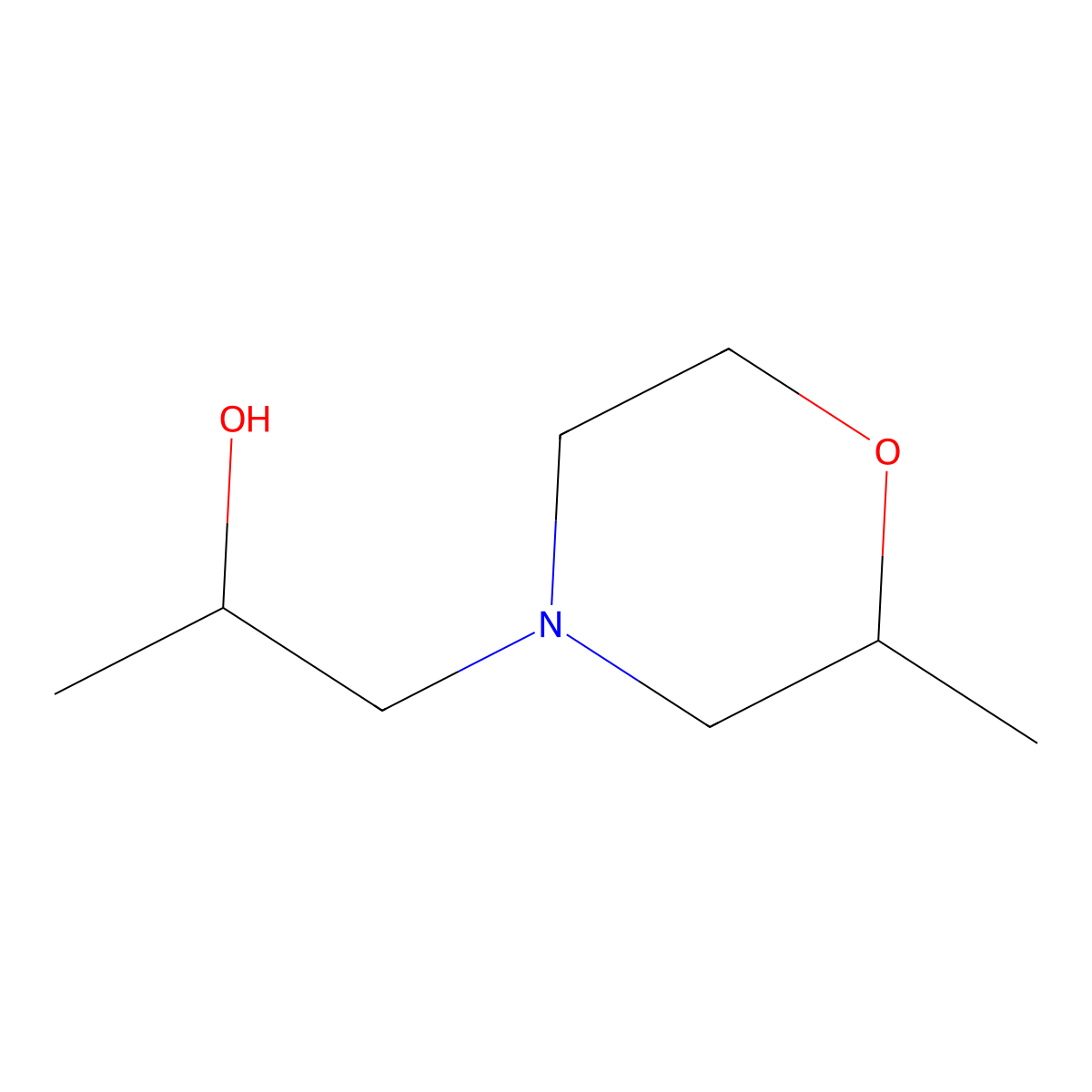 1-(2-Methylmorpholin-4-yl)propan-2-ol molecular structure, CAS 1216099-76-1
