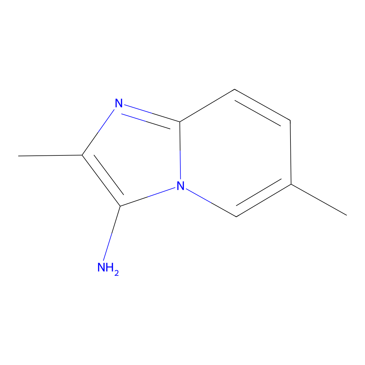 2,6-Dimethylimidazo[1,2-a]pyridin-3-amine molecular structure, CAS 1216104-44-7