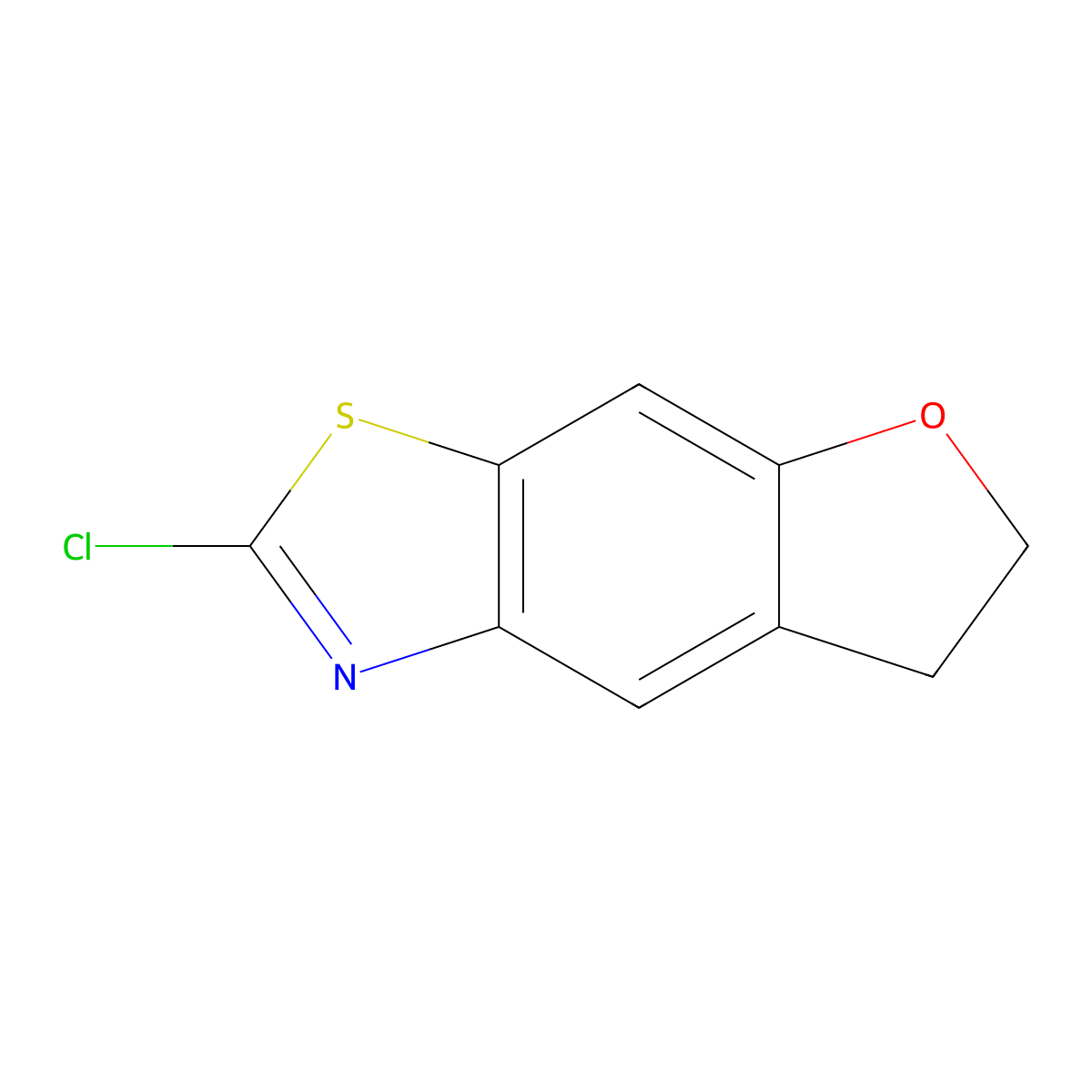 2-Chloro-6,7-dihydrobenzofuro[5,6-d]thiazole molecular structure, CAS 1216109-16-8