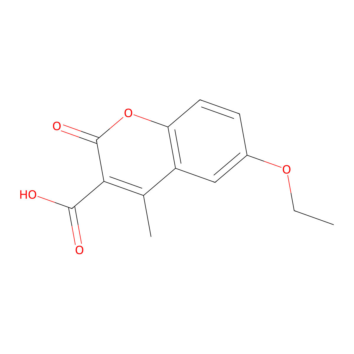 6-Ethoxy-4-methyl-2-oxo-2H-chromene-3-carboxylic acid molecular structure, CAS 1216111-99-7