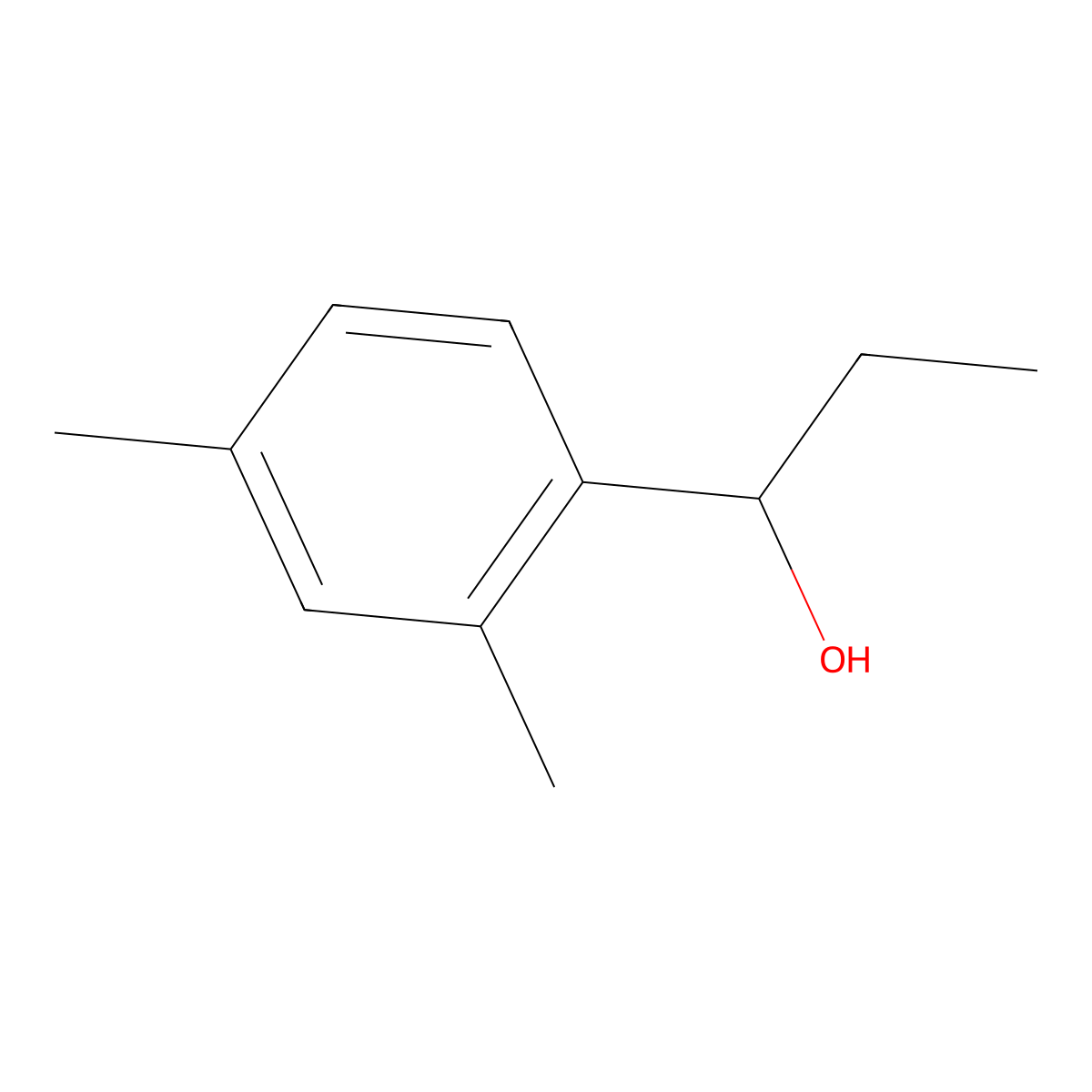 1-(2,4-Dimethylphenyl)propan-1-ol molecular structure, CAS 1216114-53-2