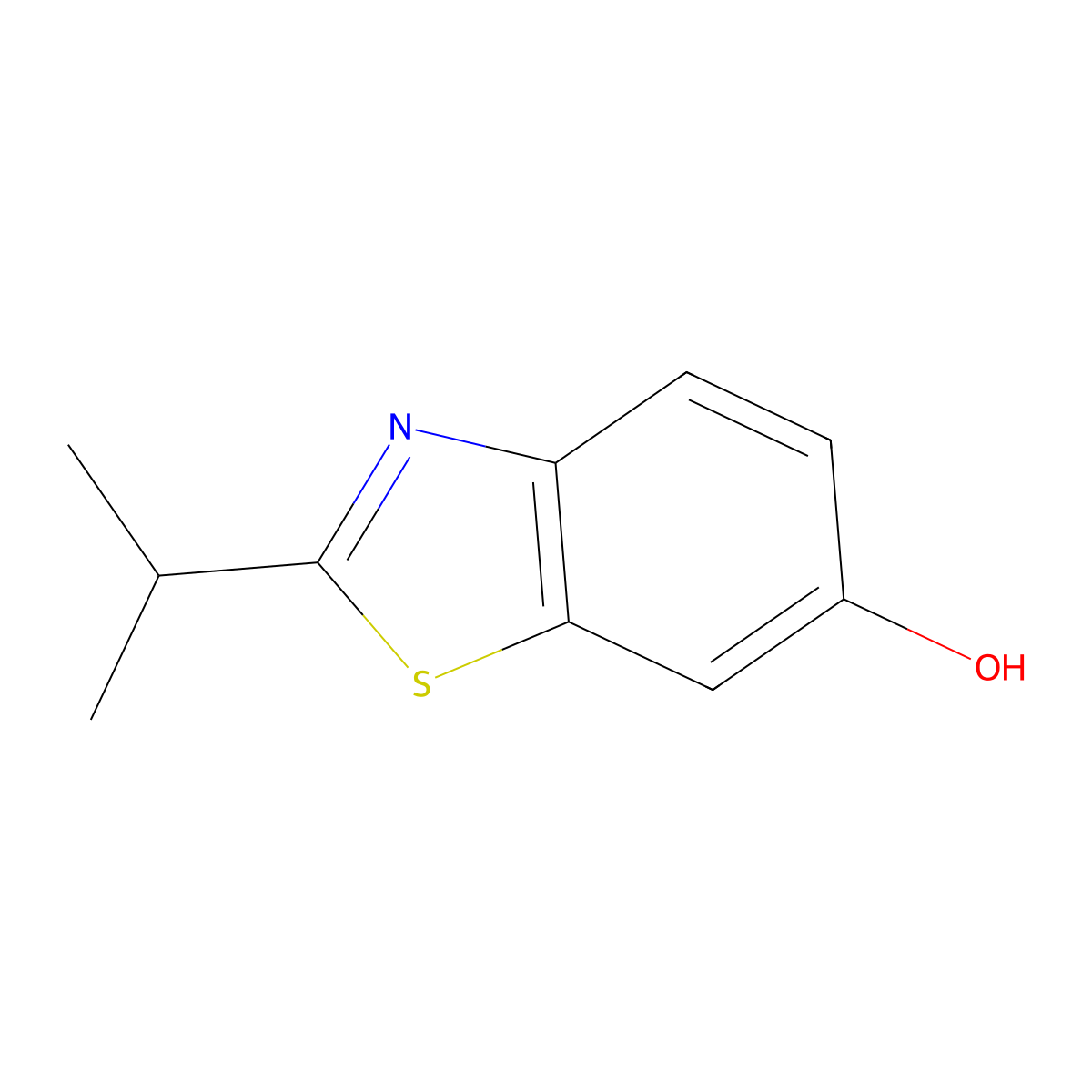 2-Isopropylbenzo[d]thiazol-6-ol molecular structure, CAS 1216116-02-7