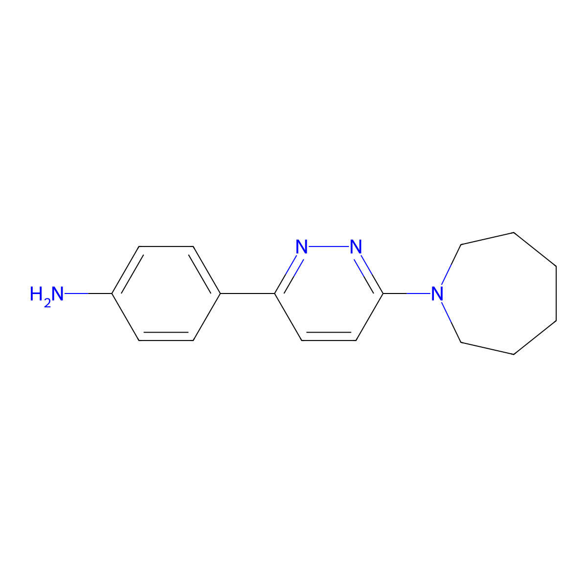 4-[6-(Azepan-1-yl)pyridazin-3-yl]aniline molecular structure, CAS 1216128-43-6