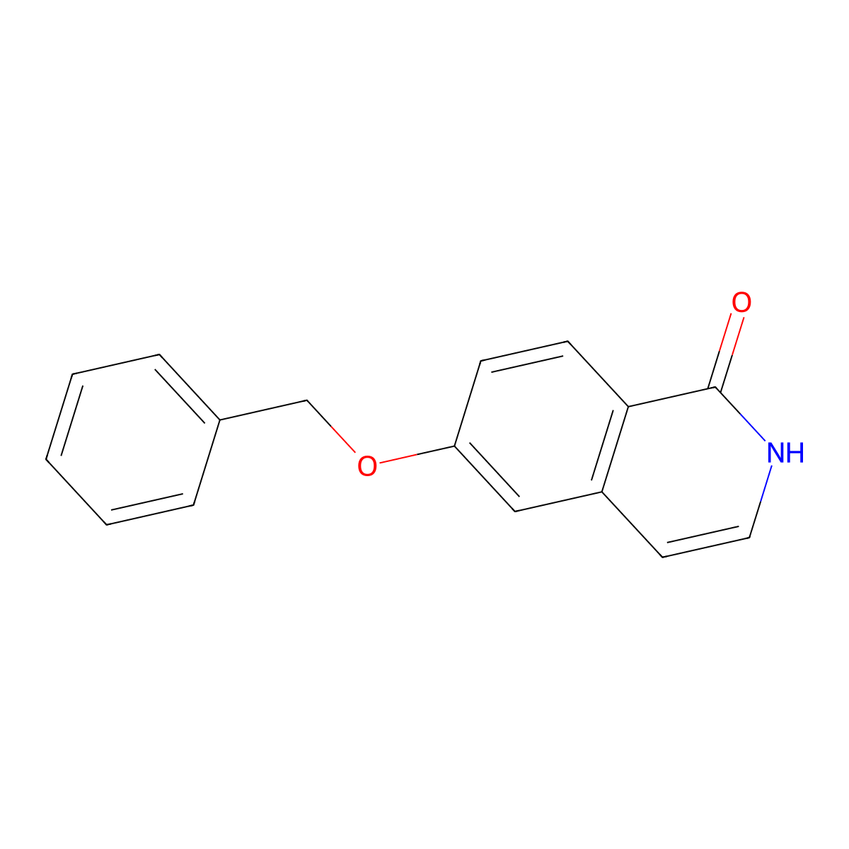 6-(Benzyloxy)isoquinolin-1(2H)-one molecular structure, CAS 1216134-15-4