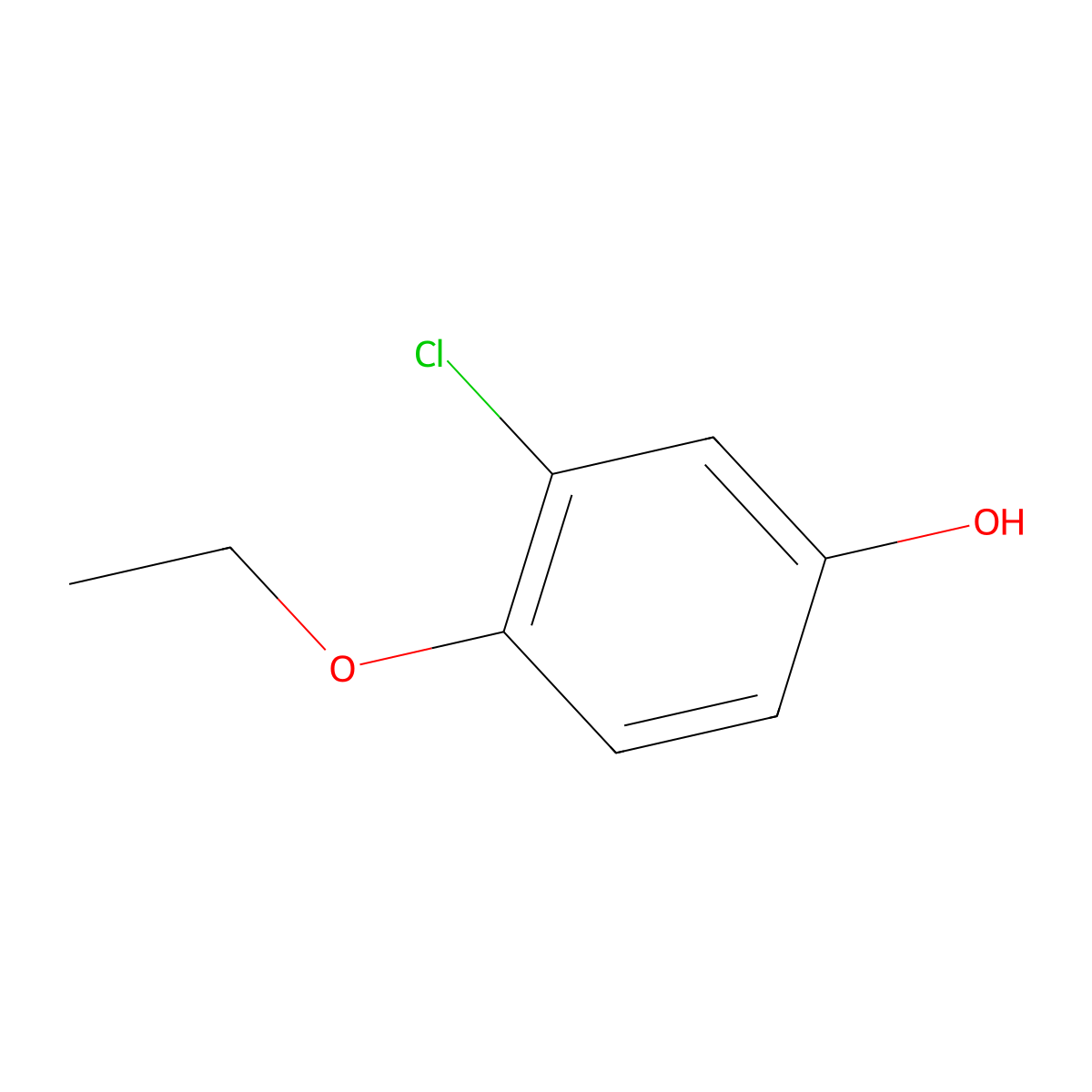 3-Chloro-4-ethoxy-phenol molecular structure, CAS 1216134-31-4
