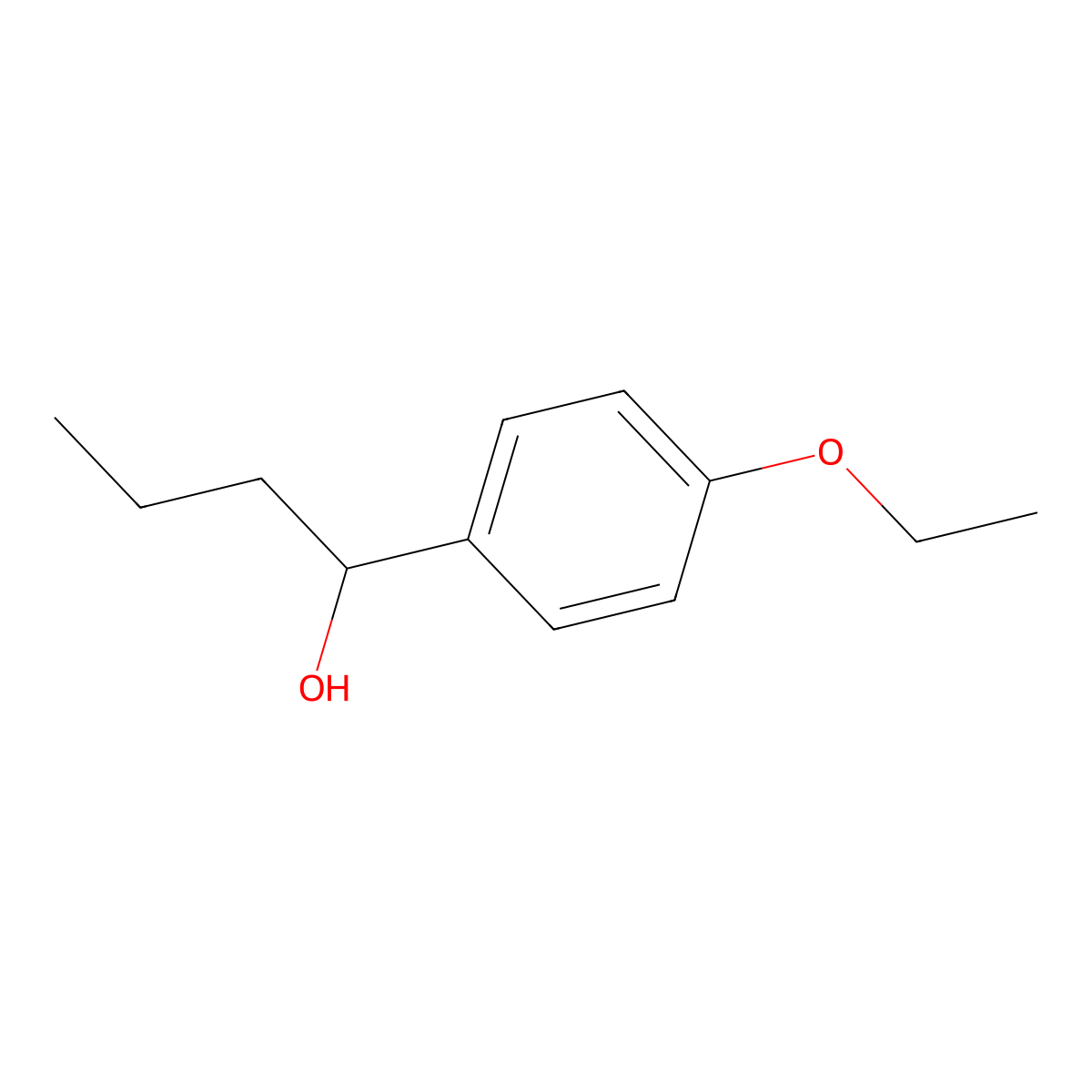 1-(4-Ethoxyphenyl)-1-butanol molecular structure, CAS 1216135-99-7