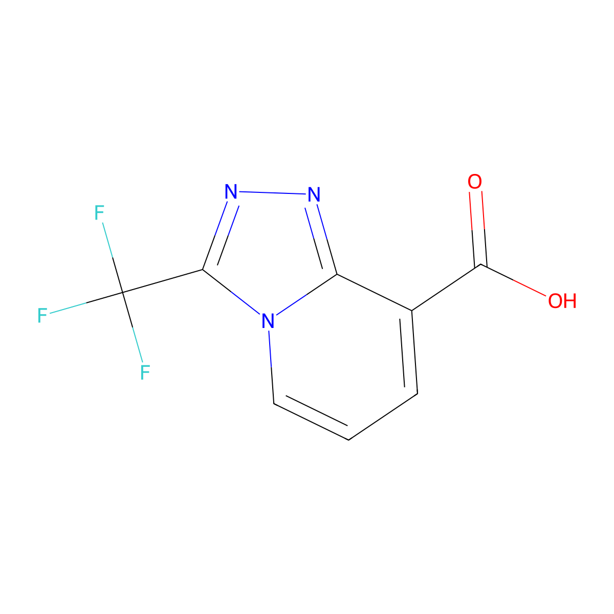 3-(Trifluoromethyl)-[1,2,4]triazolo[4,3-a]pyridine-8-carboxylic acid molecular structure, CAS 1216152-49-6